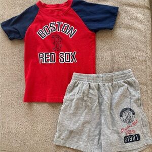 MLB Red and Navy Boston Red Sox Kids Matching Set